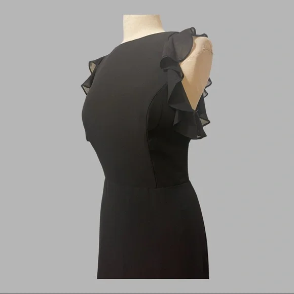 Hayley Paige Occasions black chiffon- 5863 - Picture 4 of 12